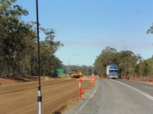 Roadworks on the Bruce Highway