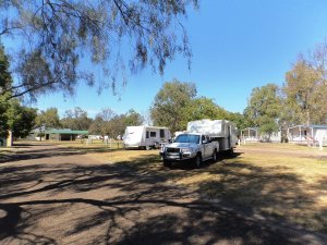 Preparing to Leave Narrabri Big Sky Caravan Park